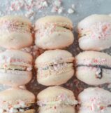 Peppermint Bark Macarons 